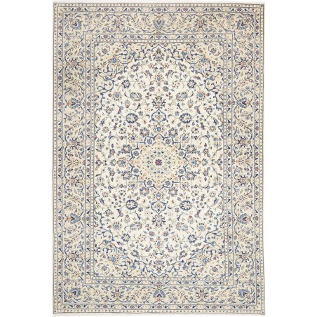Tappeto Kashan Persia bianco grigio 200x295