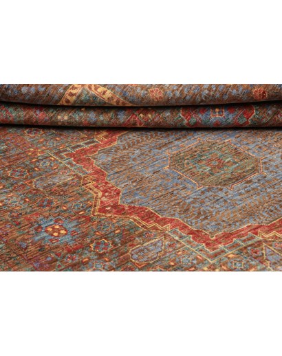 Tappeto Mamlouk Pakistan verde giallo 175x236