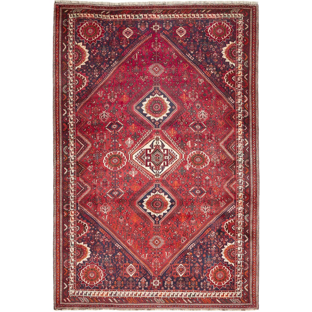 Tappeto Shiraz Persia marrone giallo 223x330