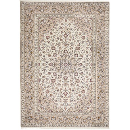 Tappeto Kashan Persia bianco grigio 240x345