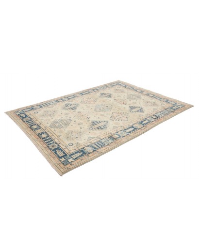 Tappeto Kazak Afghanistan bianco grigio 173x237