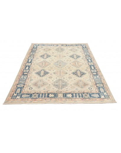 Tappeto Kazak Afghanistan bianco grigio 173x237