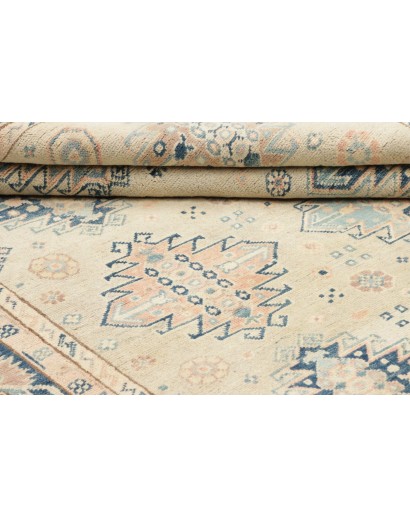 Tappeto Kazak Afghanistan bianco grigio 173x237