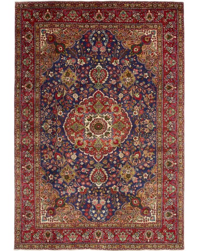 Tappeto Tabriz Persia grigio marrone 208x308