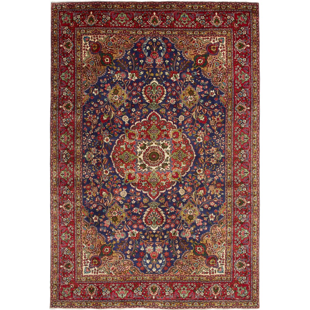 Tappeto Tabriz Persia grigio marrone 208x308 Tappeto Tabriz Persia grigio marrone 208x308