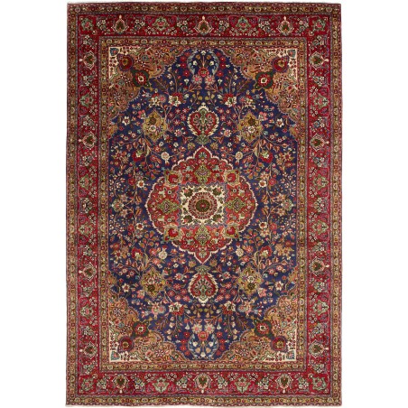 Tappeto Tabriz Persia grigio marrone 208x308