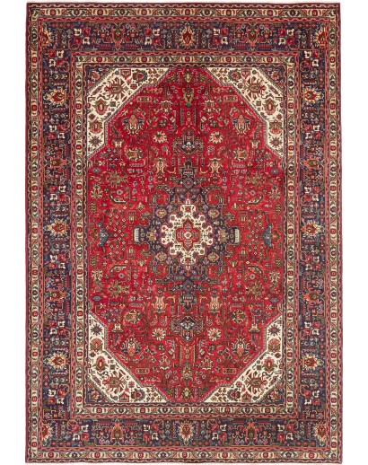 Tappeto Tabriz Persia marrone giallo 200x290