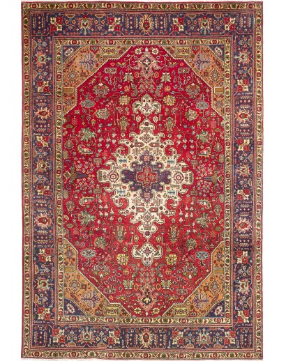 Tappeto Tabriz Persia marrone grigio 200x300