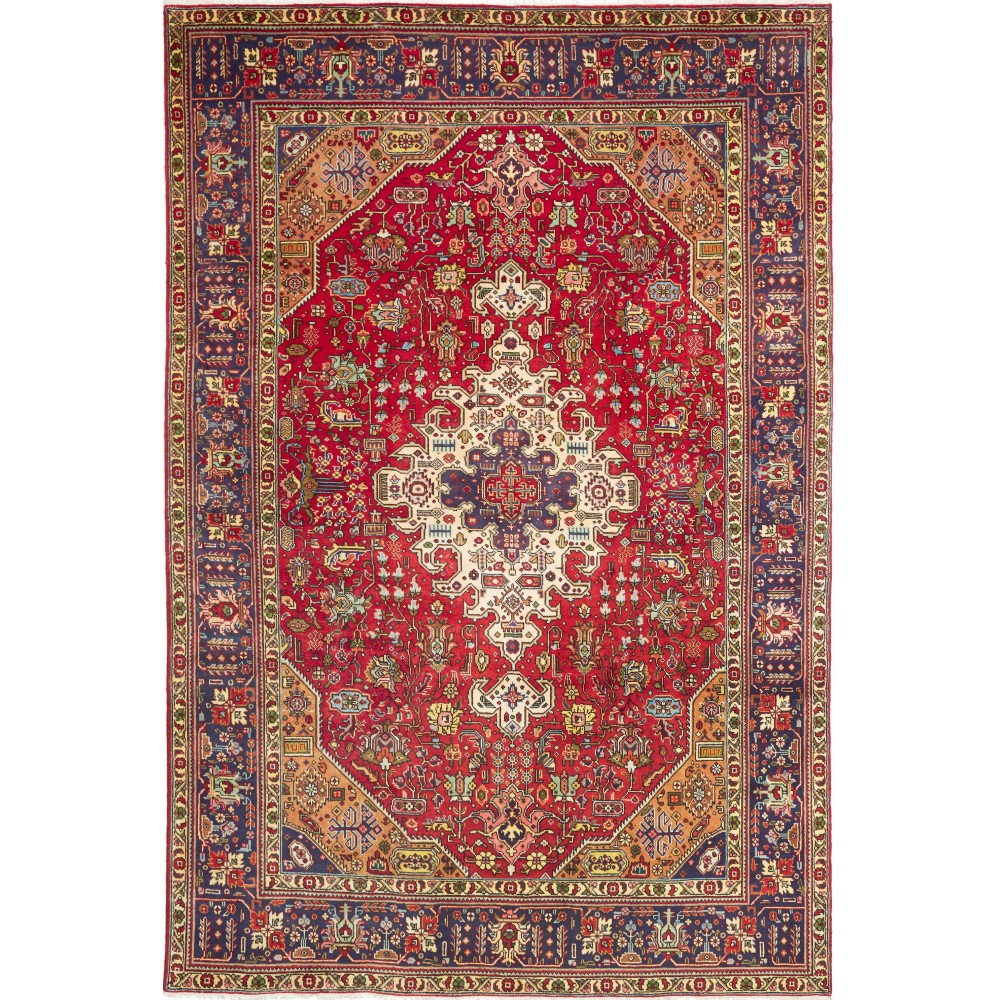 Tappeto Tabriz Persia marrone grigio 200x300 Tappeto Tabriz Persia marrone grigio 200x300