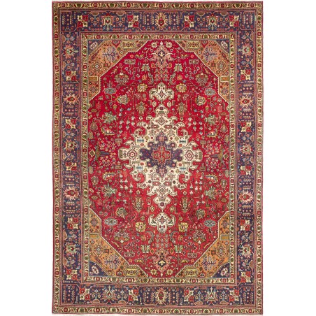 Tappeto Tabriz Persia marrone grigio 200x300