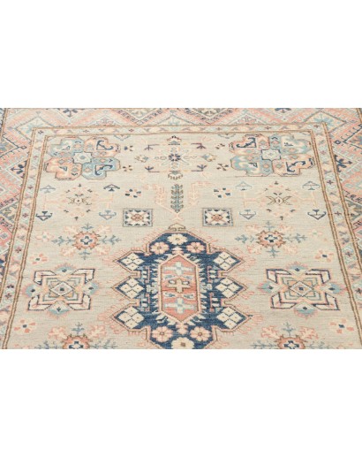 Tappeto Kazak Afghanistan beige bianco 118x177