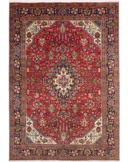 Tappeto Tabriz Persia marrone grigio 200x277