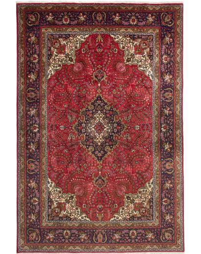 Tappeto Tabriz Persia marrone beige 202x303