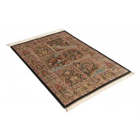 Tappeto Ghom seta Persia bianco 100x149