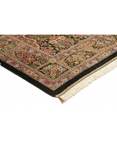 Tappeto Ghom seta Persia bianco 100x149