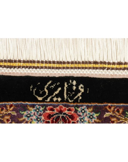 Tappeto Ghom seta Persia bianco 100x149