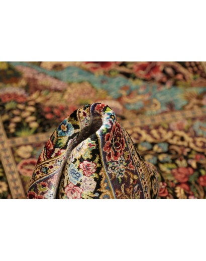 Tappeto Ghom seta Persia bianco 100x149