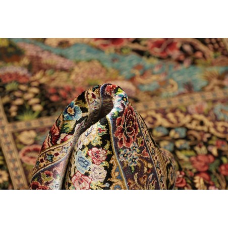 Tappeto Ghom seta Persia bianco 100x149
