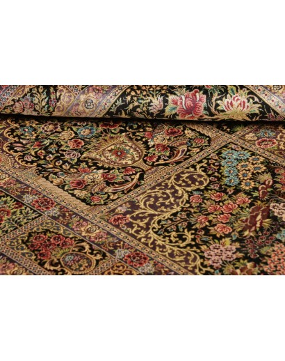 Tappeto Ghom seta Persia bianco 100x149