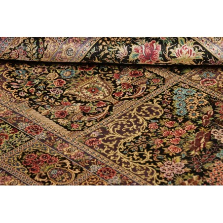 Tappeto Ghom seta Persia bianco 100x149