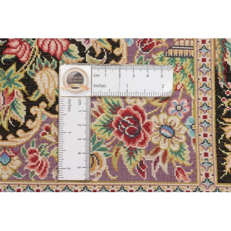 Tappeto Ghom seta Persia bianco 100x149