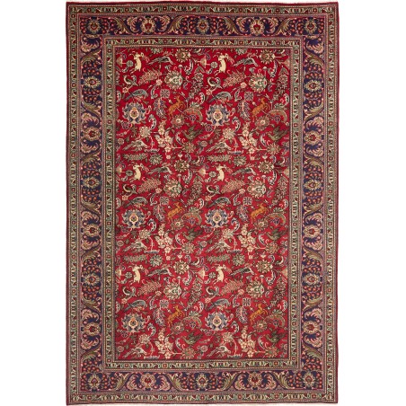 Tappeto Tabriz Persia marrone giallo 200x300