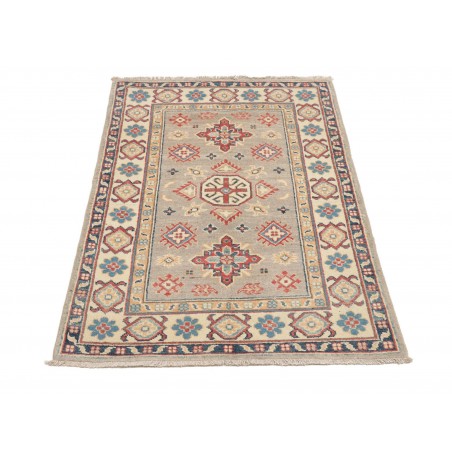 Tappeto Kazak Afghanistan marrone azzurro 83x125