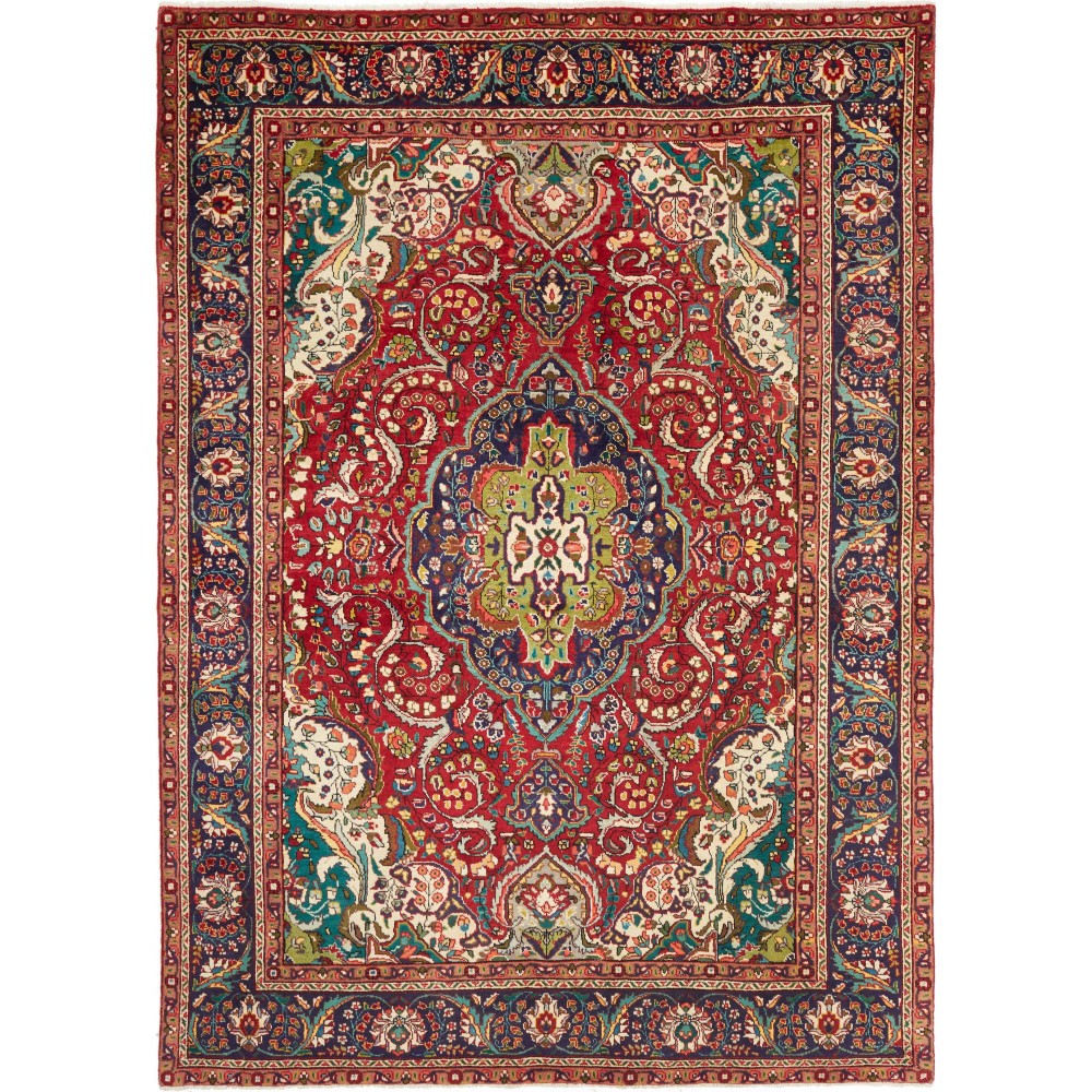 Tappeto Tabriz Persia marrone grigio 205x280 Tappeto Tabriz Persia marrone grigio 205x280