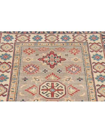 Tappeto Kazak Afghanistan marrone azzurro 83x125