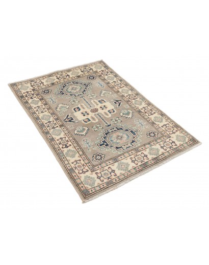 Tappeto Kazak Afghanistan azzurro marrone 83x125