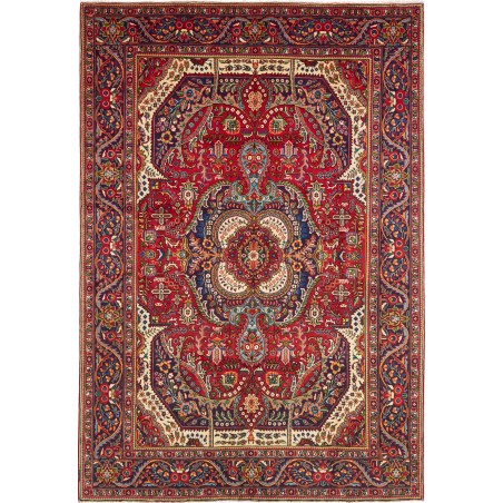 Tappeto Tabriz Persia marrone grigio 200x290