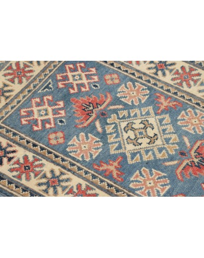 Tappeto Kazak Afghanistan marrone azzurro 61x89