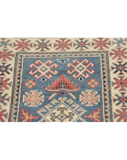 Tappeto Kazak Afghanistan marrone azzurro 61x89