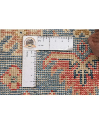 Tappeto Kazak Afghanistan marrone azzurro 61x89