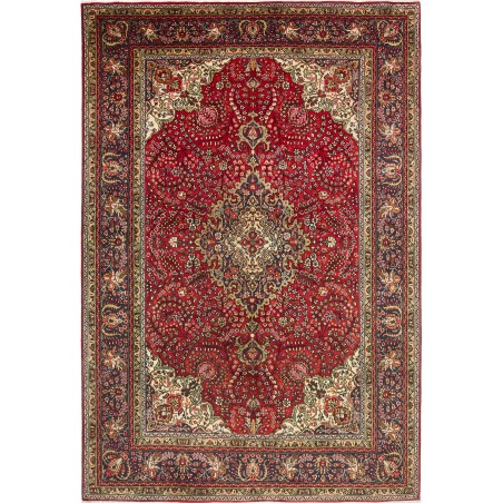 Tappeto Tabriz Persia marrone grigio 202x300