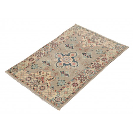 Tappeto Kazak Afghanistan marrone grigio 63x91
