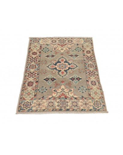 Tappeto Kazak Afghanistan marrone grigio 63x91