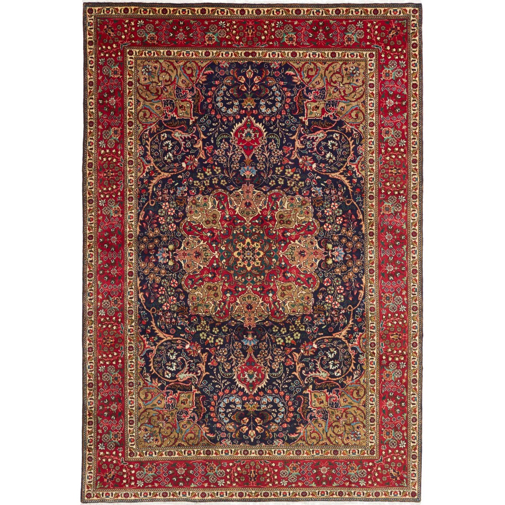 Tappeto Tabriz Persia marrone 205x300 Tappeto Tabriz Persia marrone 205x300