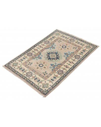 Tappeto Kazak Afghanistan beige grigio 60x85