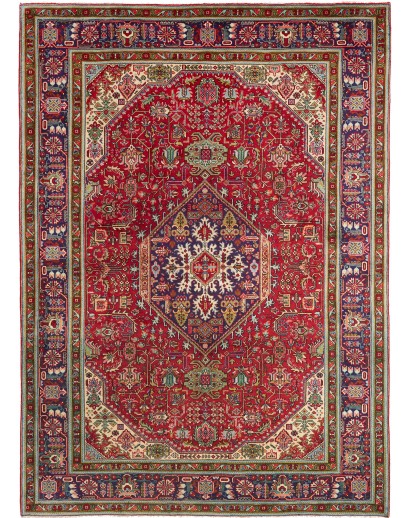 Tappeto Tabriz Persia marrone grigio 208x290