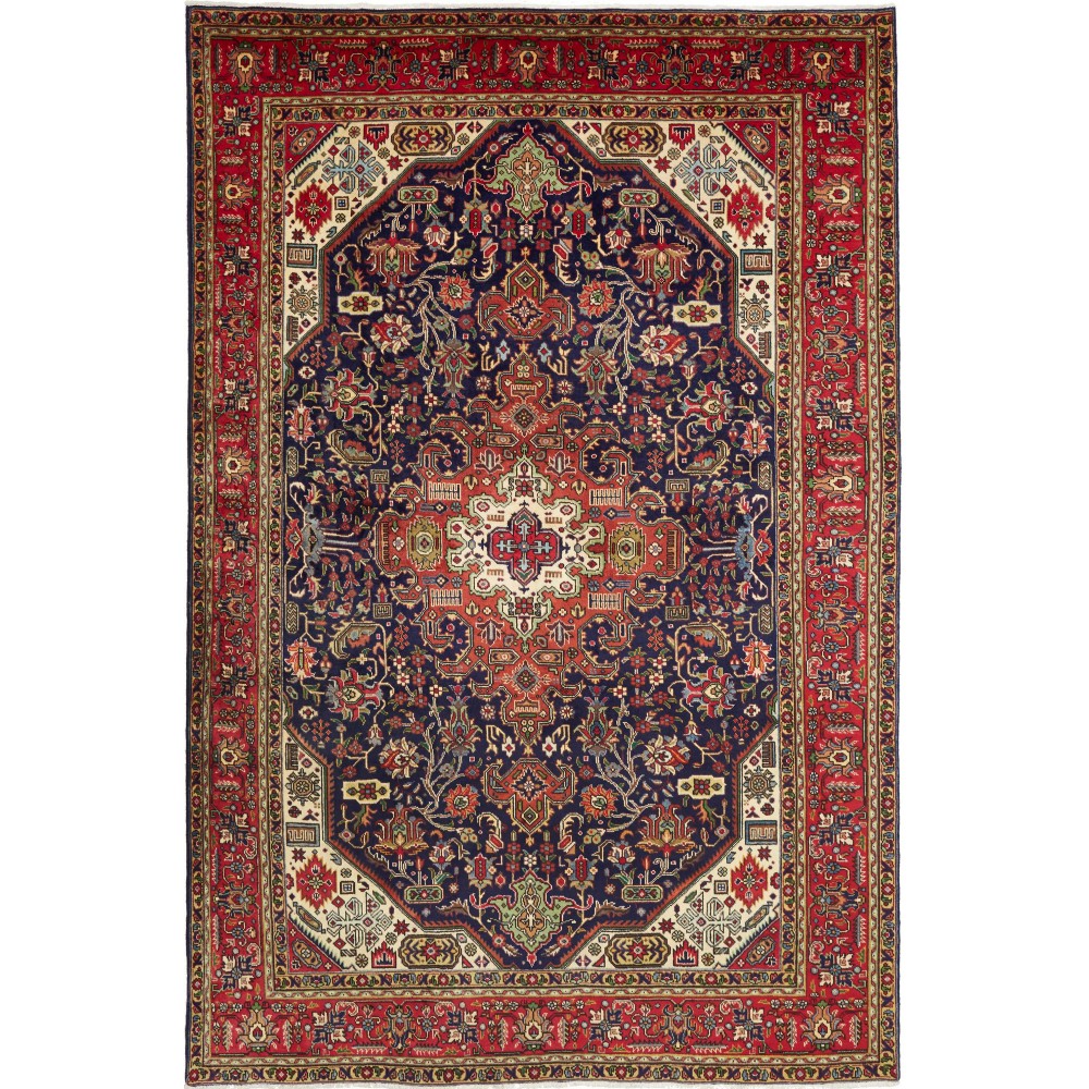 Tappeto Tabriz Persia marrone 208x313 Tappeto Tabriz Persia marrone 208x313