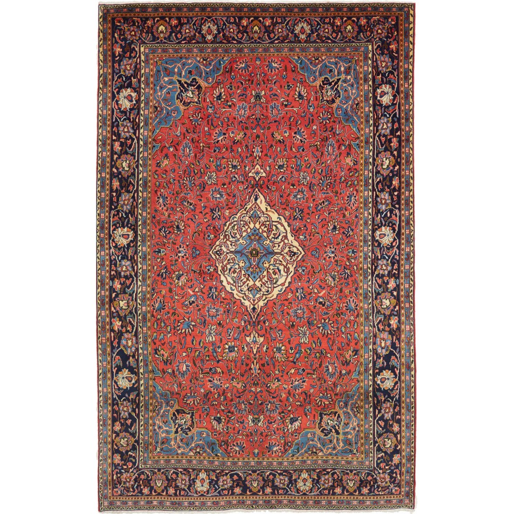 Tappeto Sarough Persia marrone grigio 198x315 Tappeto Sarough Persia marrone grigio 198x315
