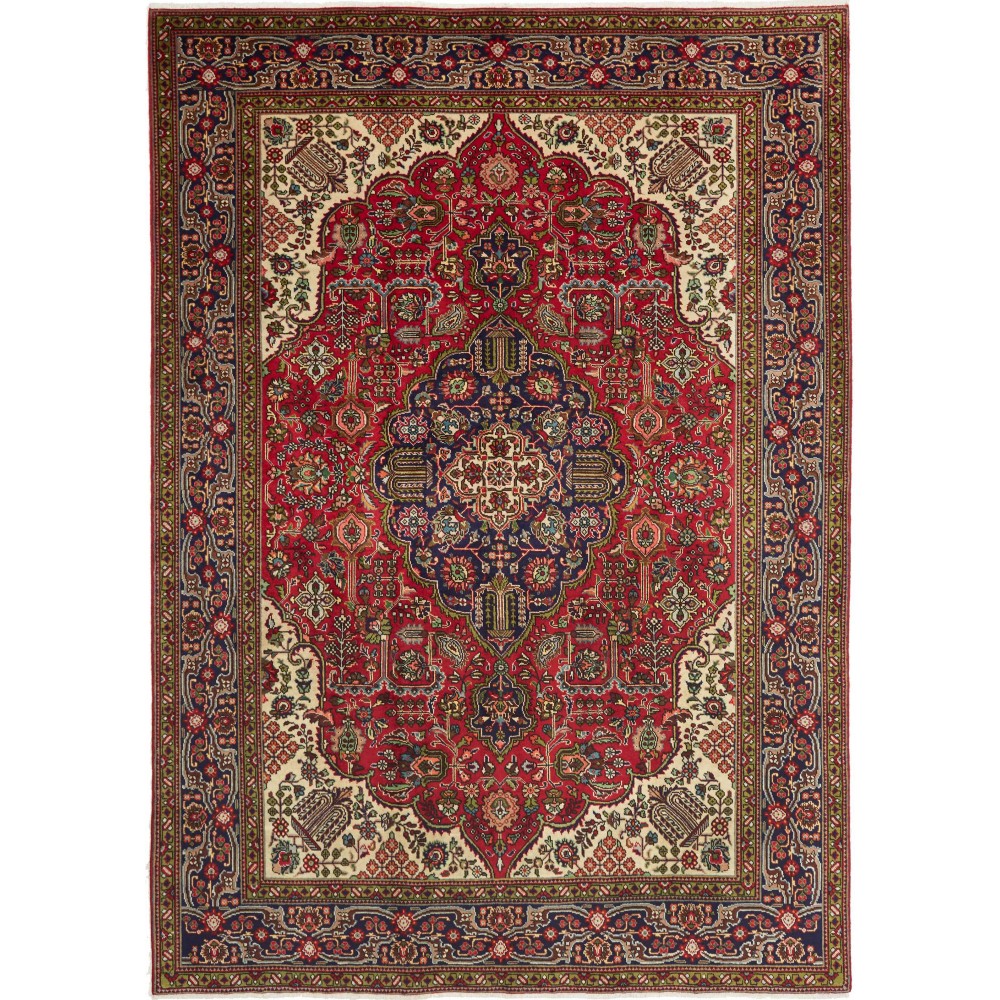 Tappeto Tabriz Persia marrone 202x290 Tappeto Tabriz Persia marrone 202x290