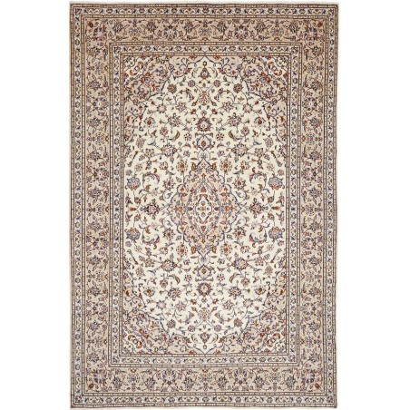 Tappeto Kashan Persia bianco verde 192x290