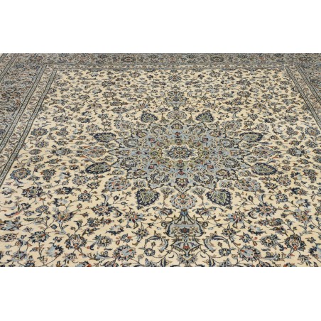 Tappeto Kashan Persia beige azzurro 292x360
