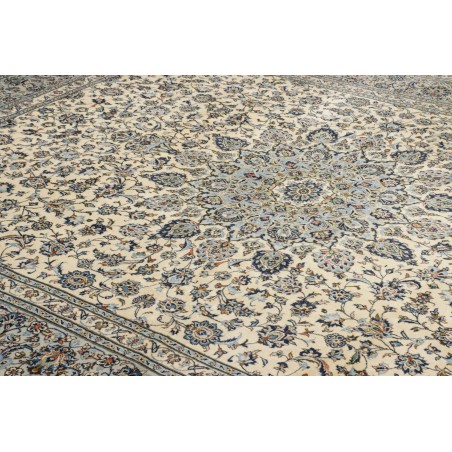 Tappeto Kashan Persia beige azzurro 292x360