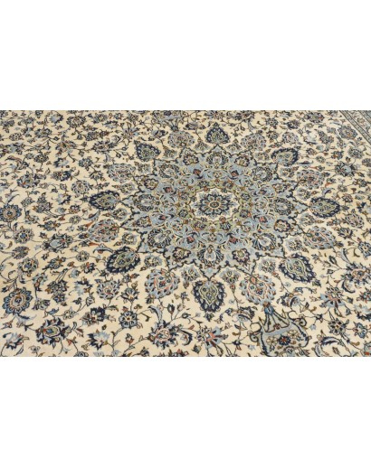 Tappeto Kashan Persia beige azzurro 292x360