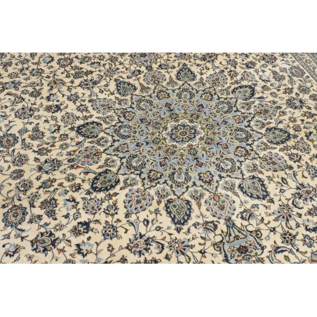 Tappeto Kashan Persia beige azzurro 292x360