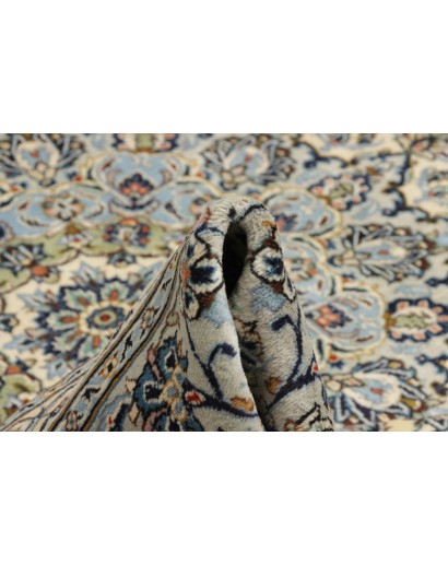 Tappeto Kashan Persia beige azzurro 292x360