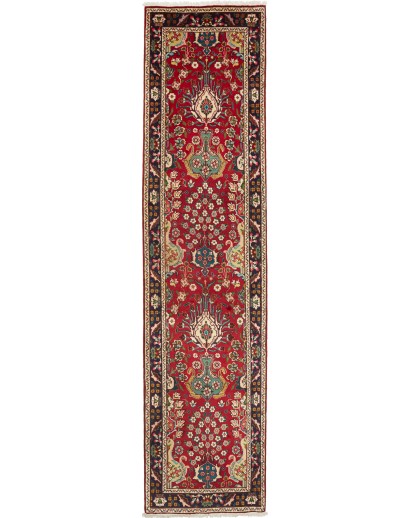 Tappeto Tabriz Persia marrone giallo 80x343